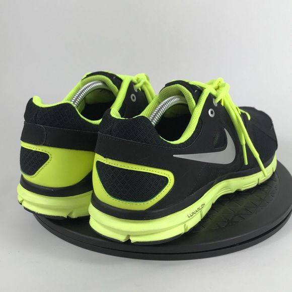 Nike Lunarlon Lunar Forever 2 Black/Volt Running Shoes 554905-002 Men’s Size 12 - Picture 6 of 12